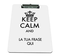 Portablocco A4 in masonite Keep calm