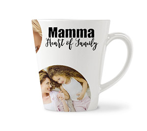 Tazza colazione mamma cuore della famiglia
