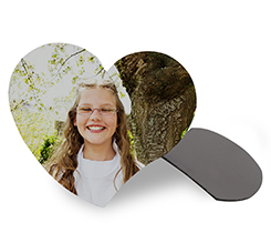 Calamita Prima Comunione a forma di cuore con foto