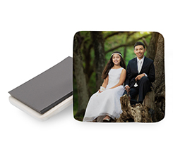 Calamita in ceramica per Prima Comunione quadrata con immagine