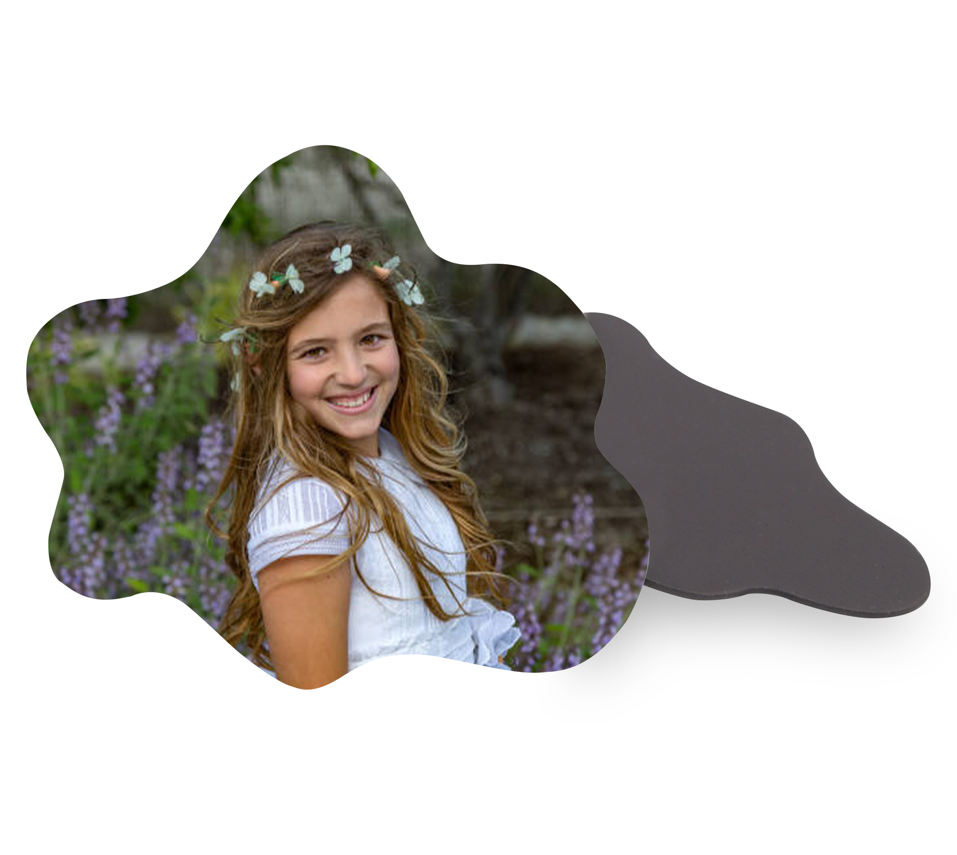 Calamita Prima Comunione a forma di nuvola personalizzata con foto