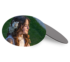 Calamita Prima Comunione ovale con foto