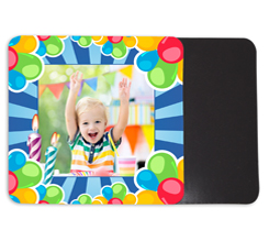 Calamita Quadrata grande con foto e grafica palloncini colorati