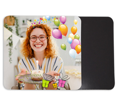 Calamita Quadrata grande con foto e grafica palloncini volanti