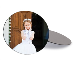 Calamita tonda Prima comunione con foto