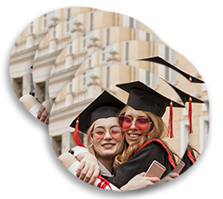 calamite da 6 pezzi rotonde con foto laurea