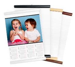 Calendario annuale su tessuto arazzo personalizzato