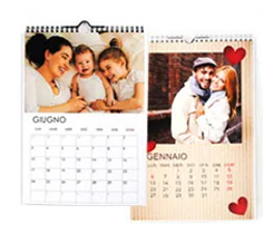 Calendario mensile personalizzato formato a4