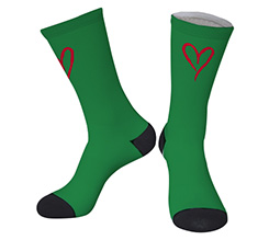 Calzini uomo per San Valentino grafica Love