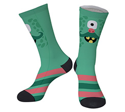 personalizza calzini con grafica mostro verde