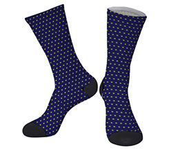 Calzini uomo a pois personalizzabili con iniziali