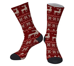 calzini da uomo personalizzati per natale con grafica renne