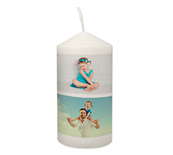 candela personalizzata collage 6 riquadri