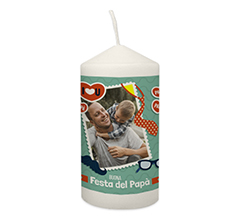 Candela personalizzata festa del papà