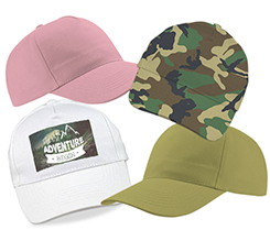 Cappelli colorati in cotone da personalizzare