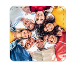 Sottobicchiere in pelle