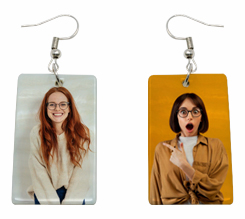 Orecchini rettangolari