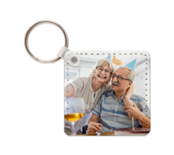 portachiavi quadrato in pelle regalo compleanno