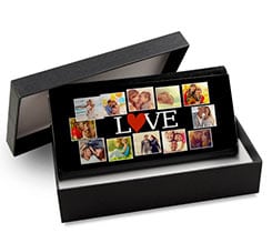 Portafoglio donna in pelle colorato Lovely collage