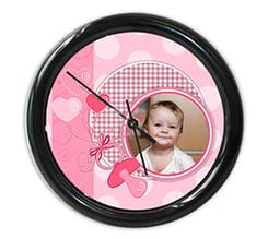 Orologio da parete rotondo Ciuccio bimba