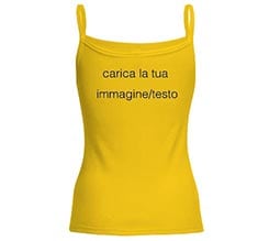 Canottiera personalizzata in cotone Gialla