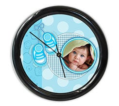 Orologio da parete rotondo Scarpette bimbo