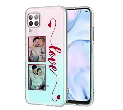 Cover trasparente Huawei P40 Lite love