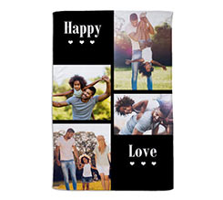 Coperta 150x100 Collage Love 4 Riquadri