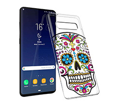 Cover trasparente Galaxy S10 Plus Teschio