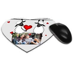 Tappetino mouse cuore Sweet sheeps