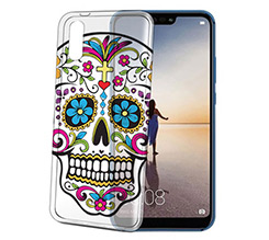 Cover trasparente Huawei P20 Teschio