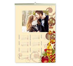 Calendario A3 pagina singola Candela natalizia