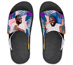 Ciabatte in gomma con foto e fantasia estiva