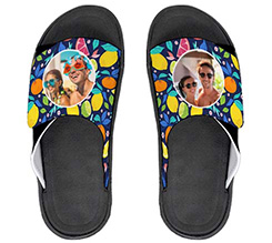 Ciabatte in gomma con foto e fantasia estiva