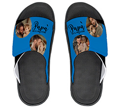 Ciabatte in gomma con foto e grafica papà sei il migliore