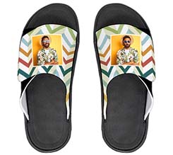 Ciabatte in gomma con foto e grafica colorata