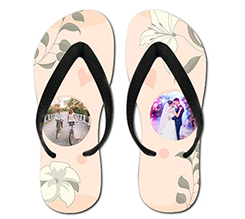 infradito per matrimonio da personalizzare con foto e fiori delicati