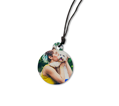 ciondolo tondo personalizzato