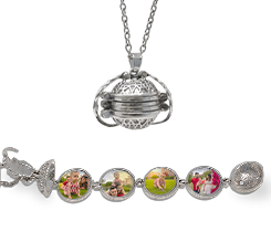 Collana con medaglione multi-immagine