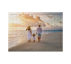 Puzzle in legno A3 con cornice foto al mare