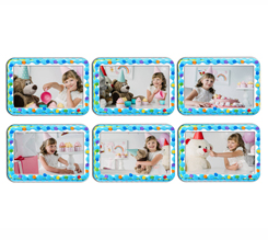 Calamite Rettangolari Pack da 6 con foto e grafica cornice compleanno