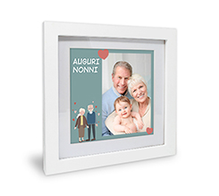 Foto con cornice in legno Auguri nonni