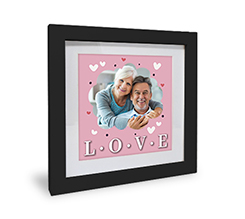 Foto con cornice in legno Love nuvoletta