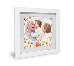 Foto con cornice in legno Nonni abbracciati