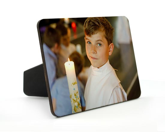 Cornice media con foto bimbo prima comunione