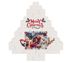 Mattoncini puzzle albero Cornice natalizia