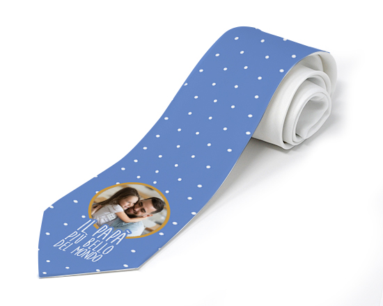 Cravatta con grafica Il papà più bello del mondo
