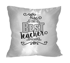 cuscino in raso per maestra con grafica migliore maestra