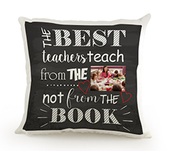 cuscino personalizzato per maestra con grafica best book