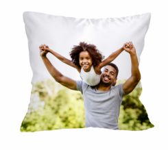 cuscino quadrato in raso personalizzato